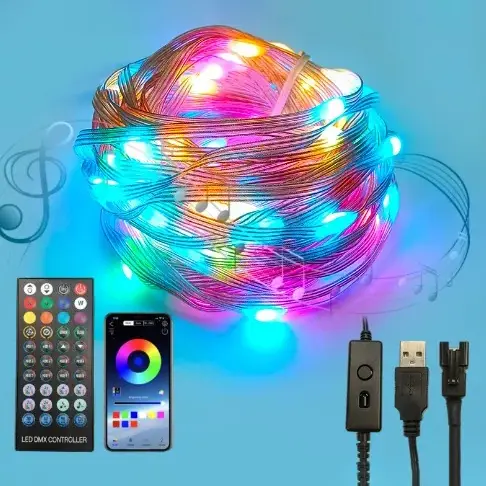 Tiras de luces para árboles de Navidad